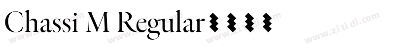 Chassi M Regular字体转换